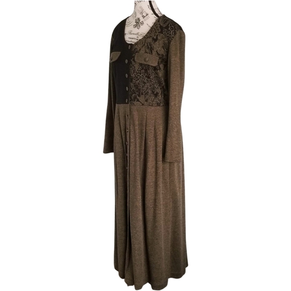 Black and green witch – Patchwork Maxi Dress (US M) - Picture 4 of 6